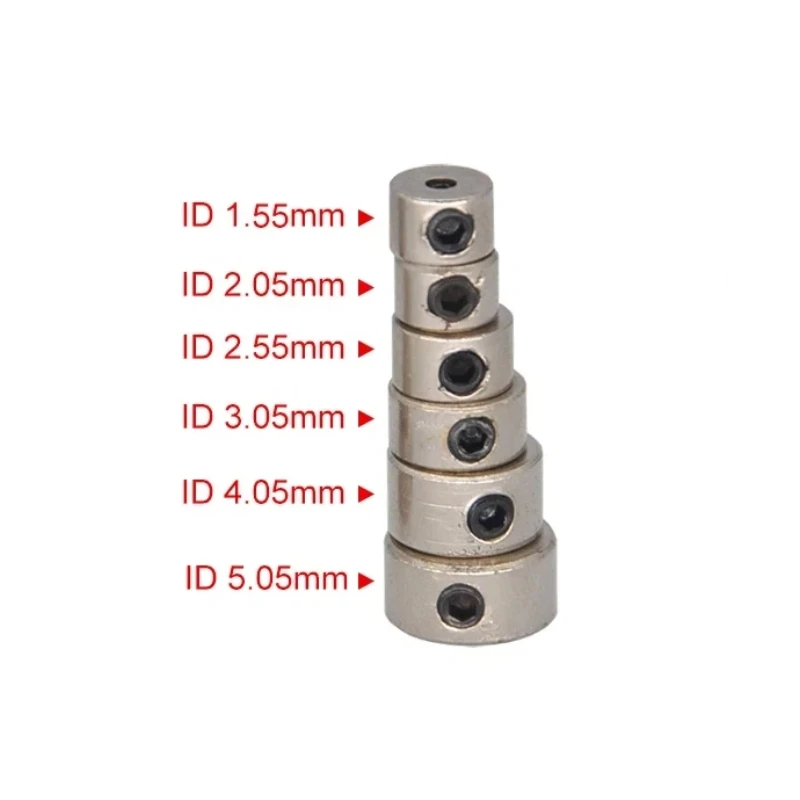 10PCS Metal Shaft Sleeve Nickel-Plated Positioning Collar 2/3/4/5mm DIY Model Assembly RC Airplane Wheel Stopper Lock Parts