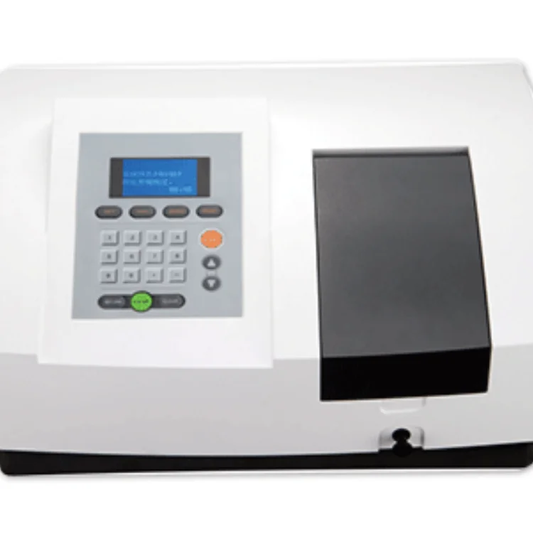 

Scanning ultraviolet visible spectrophotometer Wavelength range 190-1100nm Wavelength accuracy =- 0.5nm