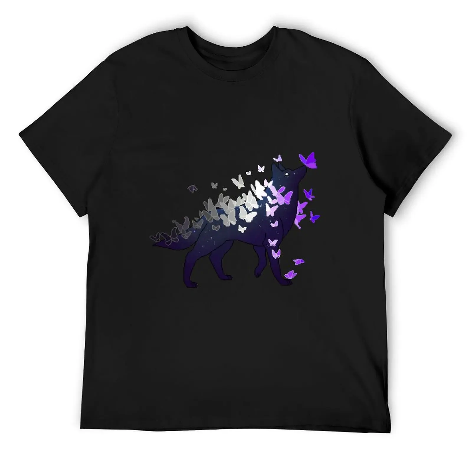 

Asexual Pride Galaxy Wolf (Requested) T-Shirt Personalized t-shirt cotton man t-shirts heavyweight t shirts for men