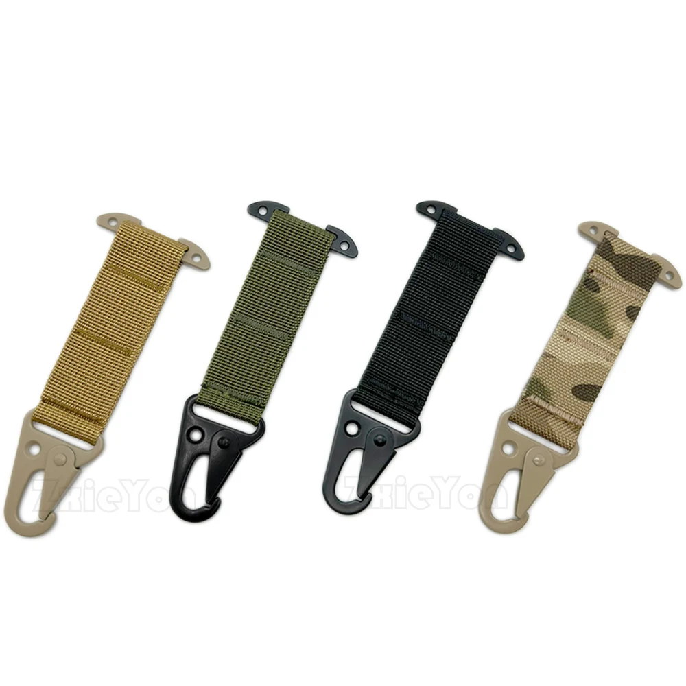 Outdoor Tactical Accessories Webbing Belt Molle Belt Clip with  Olecranon Metal Hook for Hunting Backpack Vest Belt Equipment