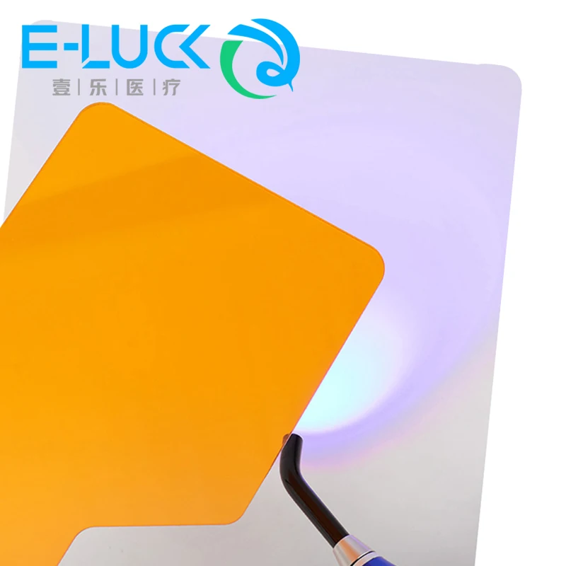 Dental Light Cure Shield Shading Film Handheld Eye Protective Plate Light Filter Paddle Dentist Tools