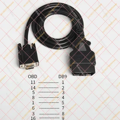 For Pcan Kvaser Valuecan Vector Can Adapter DB9 to OBD Vehicle OBD Line