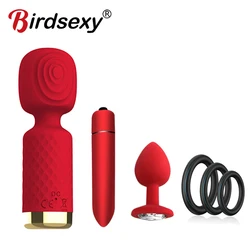 Magic Wand AV Vibrator for Women Wireless Rechargeable Clitoris Stimulator Mini Massager Sex Toys Female for Adult Goods Massage