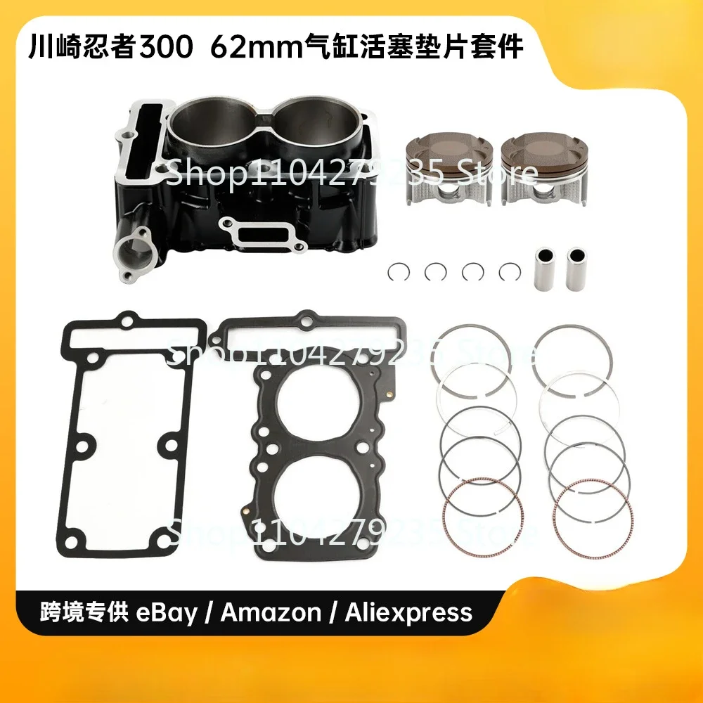 Kawasaki Ninja 300ABSZ300 STD62mm Cylinder Piston Gasket Kit 2013-2024