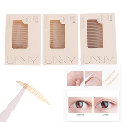 90Pcs Eyelid Tape Sticker Invisible Double Fold Eyelid Lace Paste Beige Stripe Self-adhesive Natural Eye Tape Makeup Tool