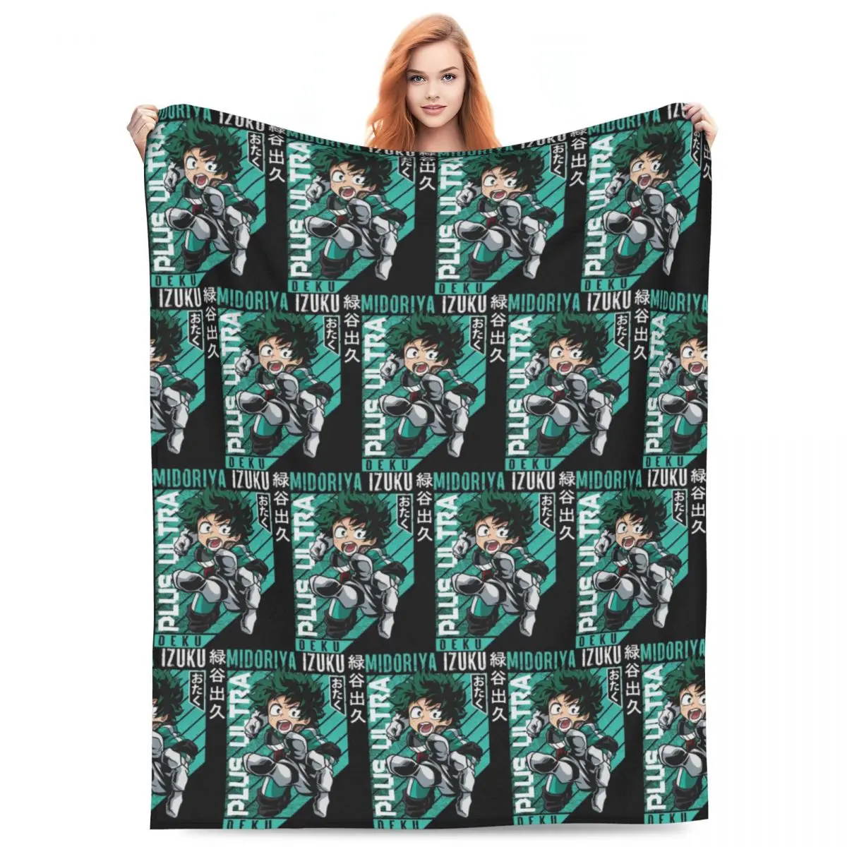 

My Hero Academia Katsuki Bakugo Anime Blankets Soft Warm Flannel Throw Blanket Cover for Bed Living room Picnic Travel Home Sofa