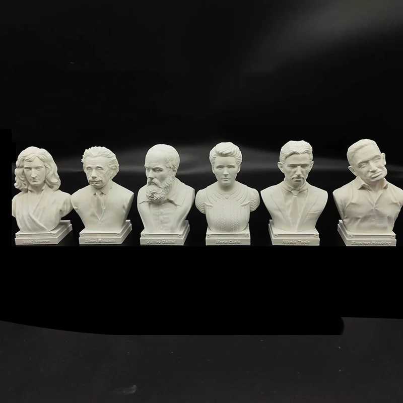 10 سنتيمتر/15 سنتيمتر/25 سنتيمتر نيوتن غاليلي أينشتاين مدام كوري تسلا هوكينغ عالم تمثال تمثال نموذج الزخرفية ثلاثية الأبعاد تمثال مطبوع