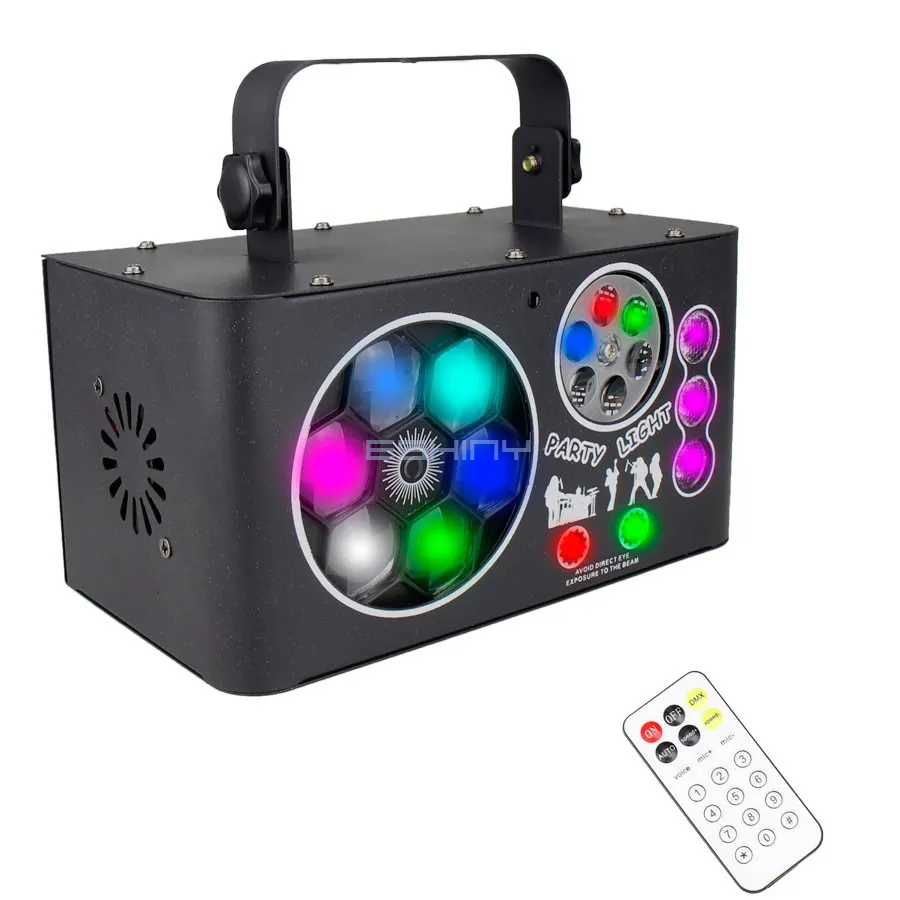 Imagem -06 - Padrões rg Projetor Laser Luz Estroboscópica Tingimento Efeito de Iluminação Palco Led Rgb dj Disco Dmx Party Lâmpada Dance 17 Eyes 4in G24n7