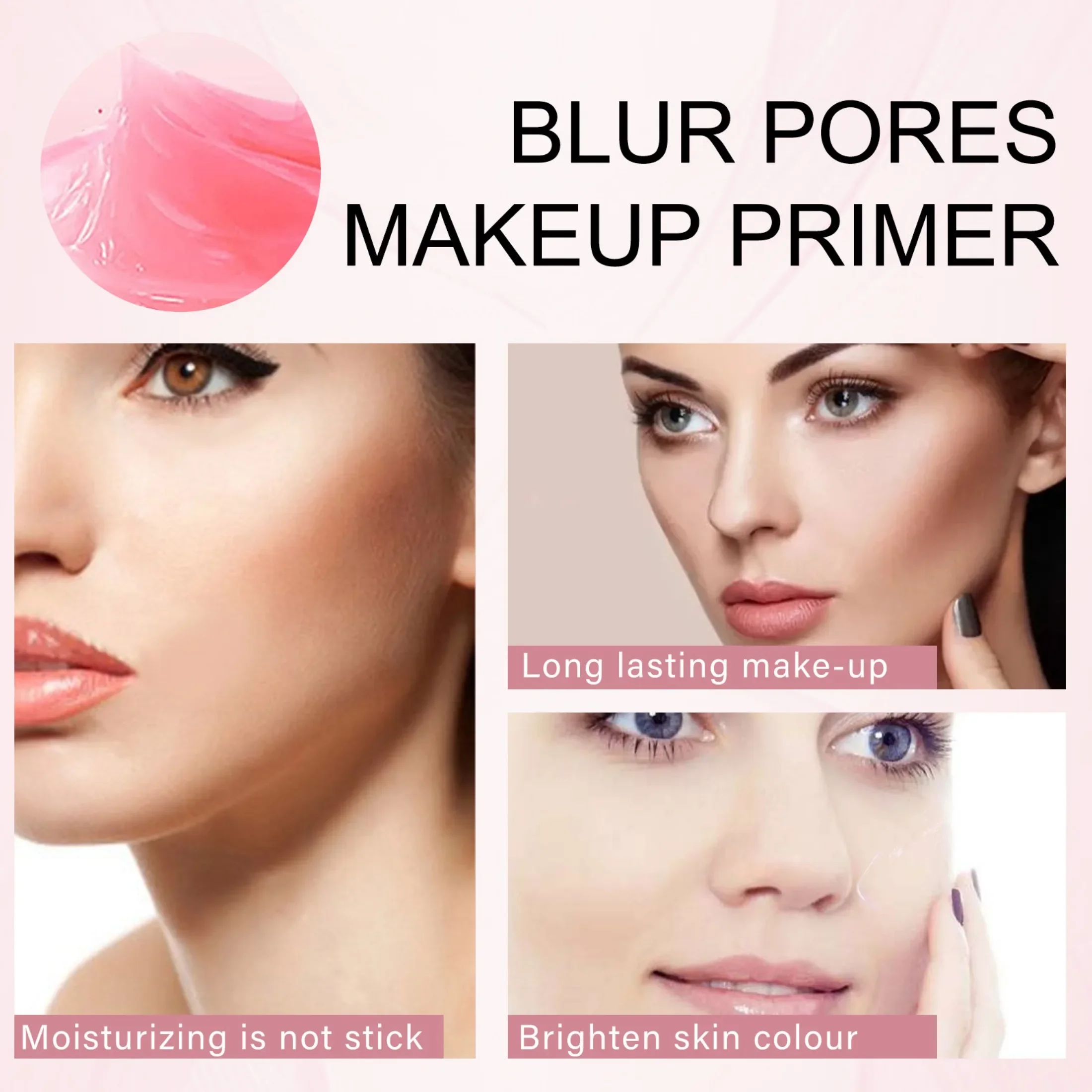 Base Cream Makeup Primer Gel Concealer Makeup Primer idratante isolamento Primer Shrink pori Face Beauty Makeup 30ml