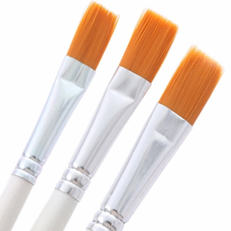 12 pezzi pennello per penna ad acquerello pennelli per capelli in Nylon pennello per pittura a olio per artisti per pennello artistico professionale fai da te