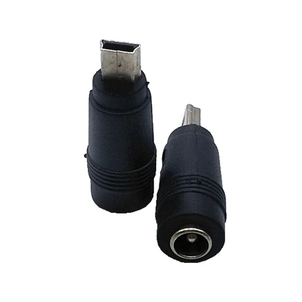 DC5.5 * 2.1 5MM female to mini USB male connector DC to T-port 5Pin power adapter