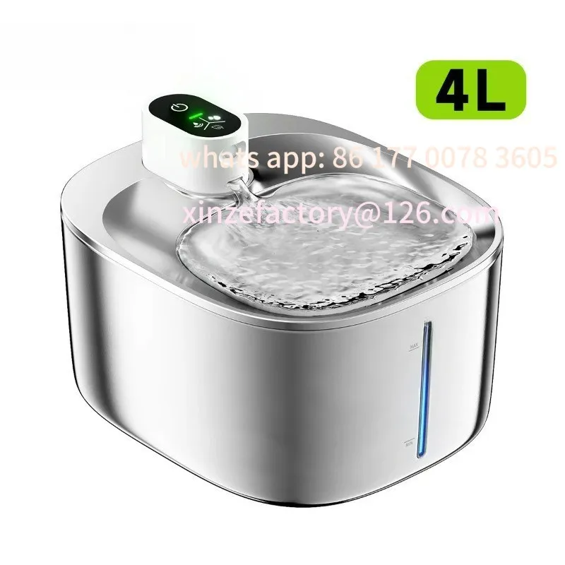 

Customizable Wireless Cat Water Fountain Auto Sensor Drinking Fountain For Cats Dog Drinker Pet Water Dispenser Accessories
