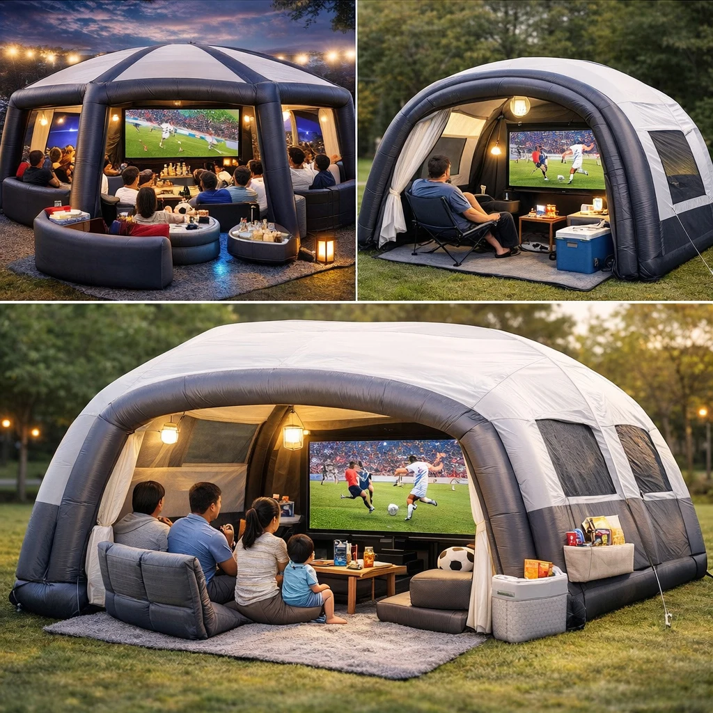 Airtight Constant Air Tent Portable Strong PVC Tarpaulin Inflatable Emergency Tent