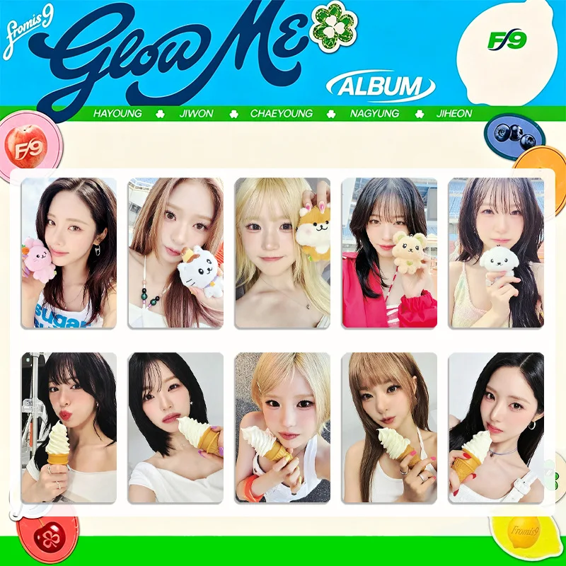 5Pcs/Set Idol Fromis_9 New Album Glow ME Periphery Lomo Card Lee Saerom Song Hayoung Park Jiwon Jisun ChaeYoung Jiheon Fans Gift