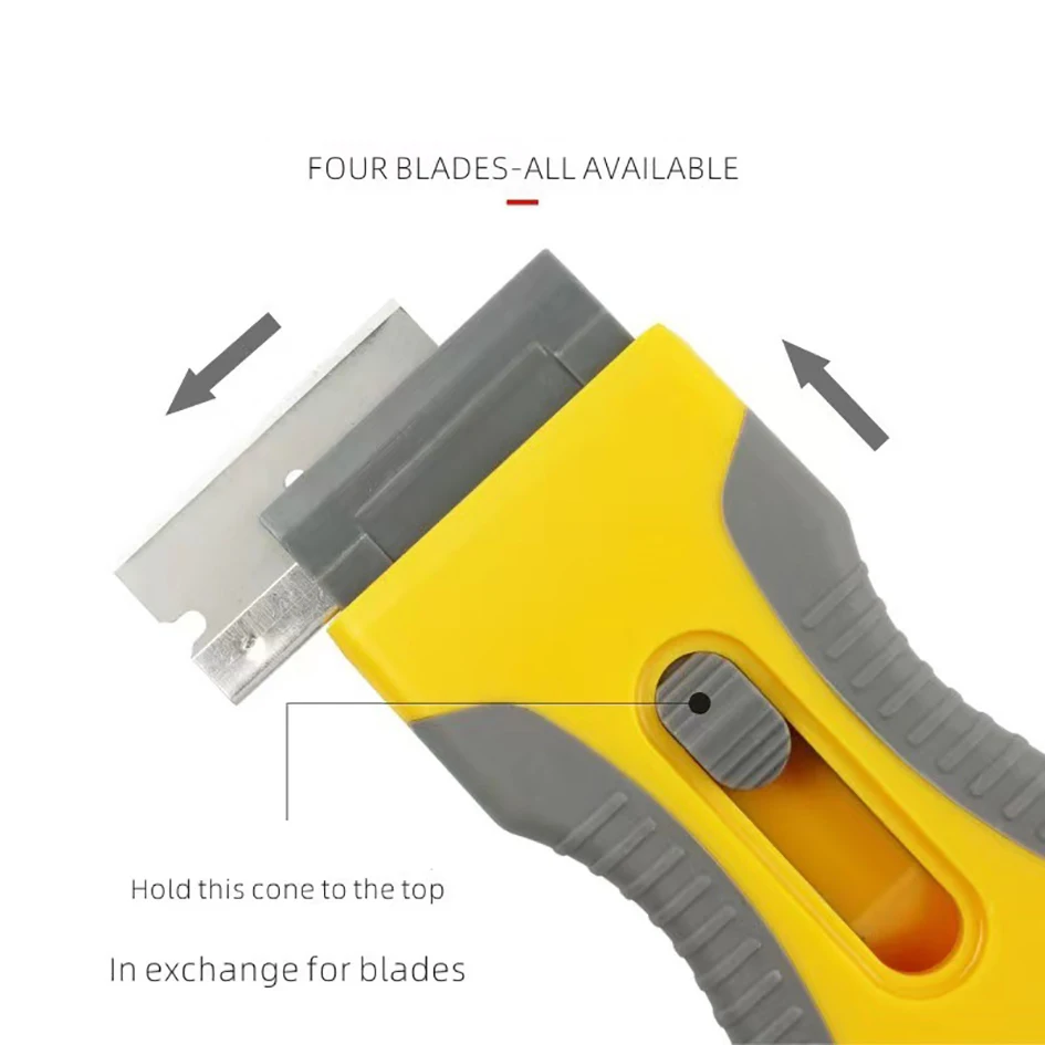 Glue Removal Blade Glass Oven Razor Scraper Plastic Handle Razor Spatula Car Film Tool Window Phone Cleaning