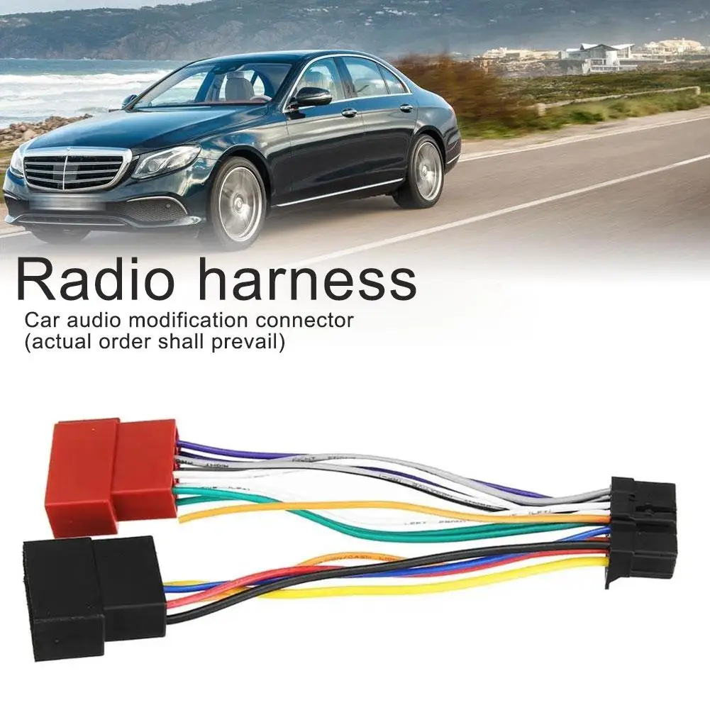 Car Stereo Radio Harness ISO Radio Play Plug Auto Adapter Wiring Connector Loom Cable Harness B6G0