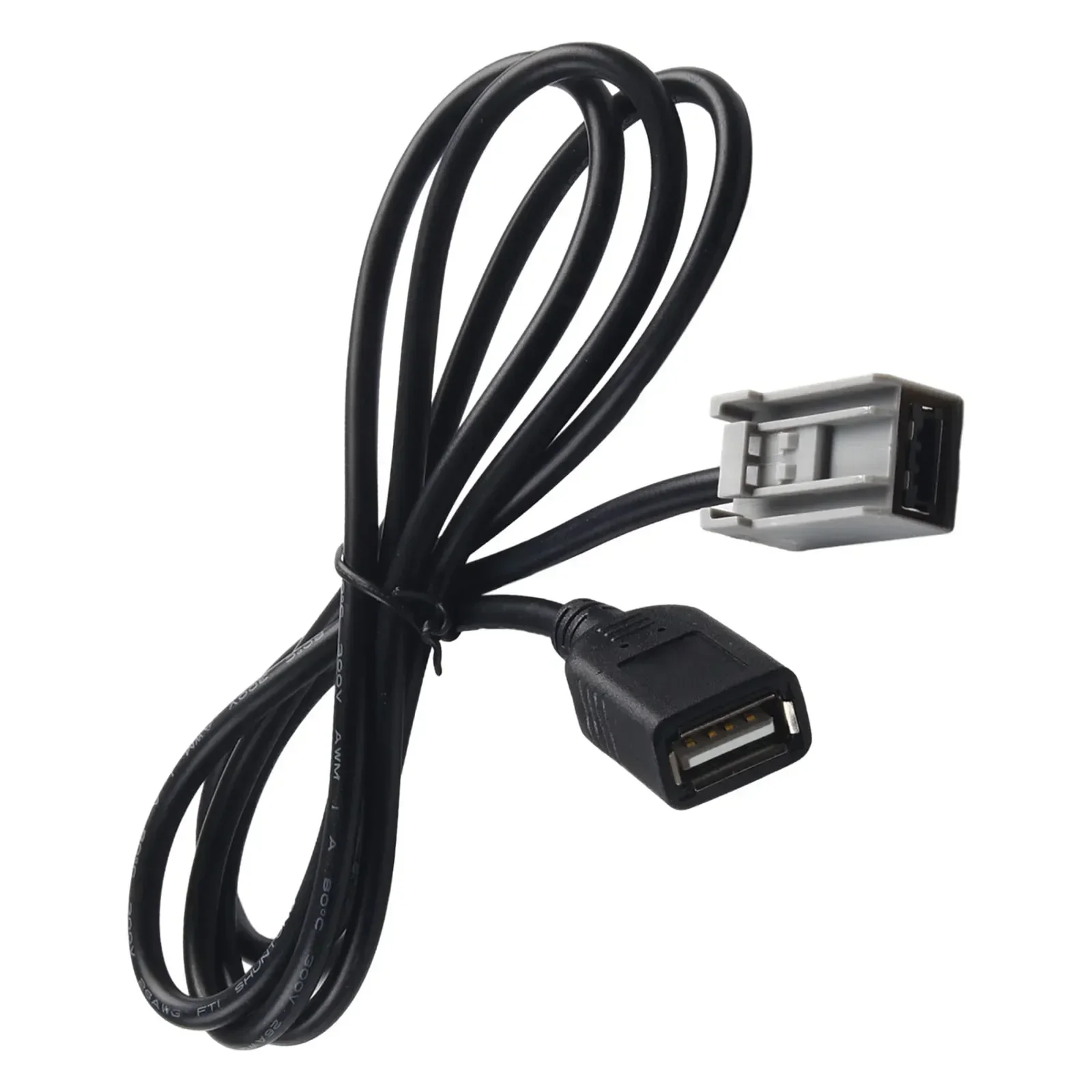 Vrouwelijke kabel Kabel voor Honda/Civic voor Jazz USB USB-poort 60CM voor Accord Adapterpoort Zwart Laadt het apparaat op