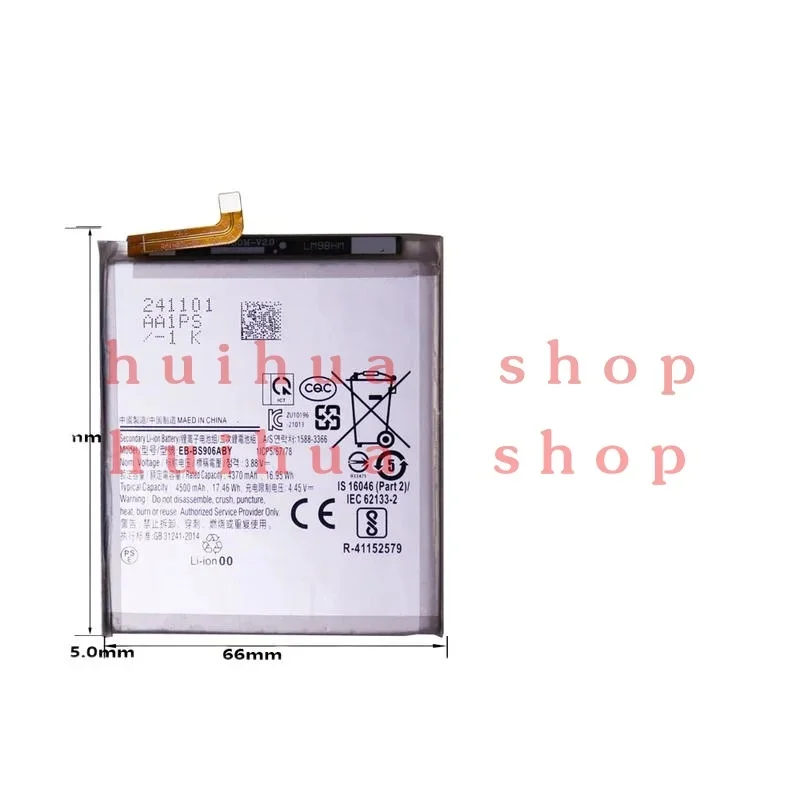 Flash sales  EB-BS906ABY 5000mAh  rechargeable batteries For Samsung Galaxy S22 Plus S22+free TOOl z