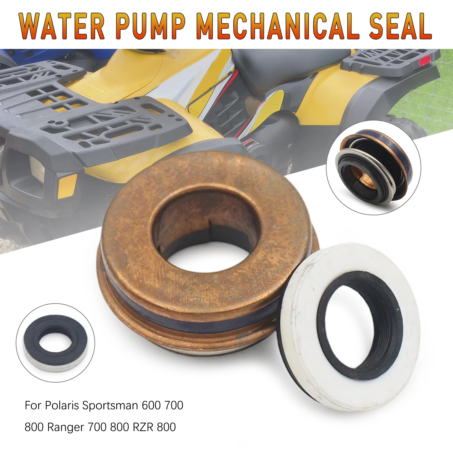 Engine Water Pump Waterproof Mechanical Seal Motorcycle Shaft Oil Seal For Polaris Ranger XP 700 Crew RGR RZR S Sportsman X2 800