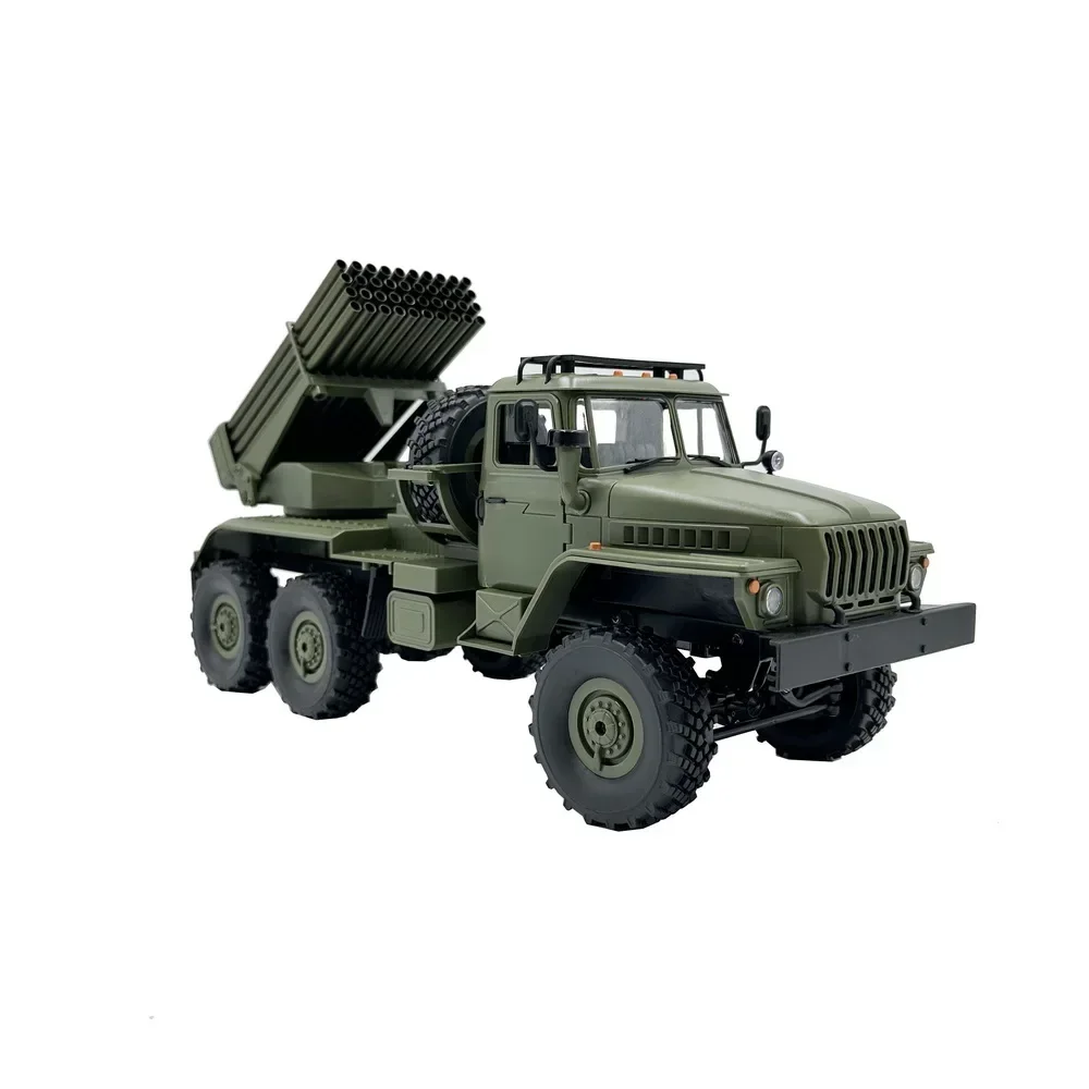 For WPL B36-2 1/16 Metal Rocket Launcher Pipe Rc Truck BM-21 Grad 6x6 Vehicle 2-Speed Gearbox