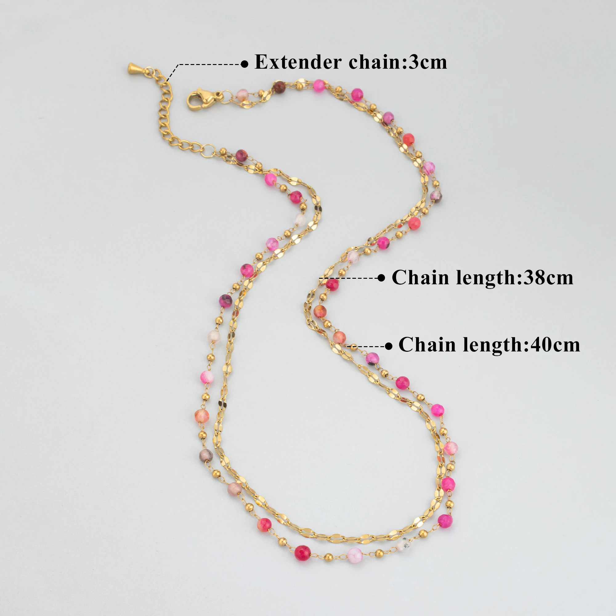 GUFEATHER,1pcs/lot,MH59,necklace for women,charms,hand made,18k gold plated,stainless steel,natural stone,fashion jewelry