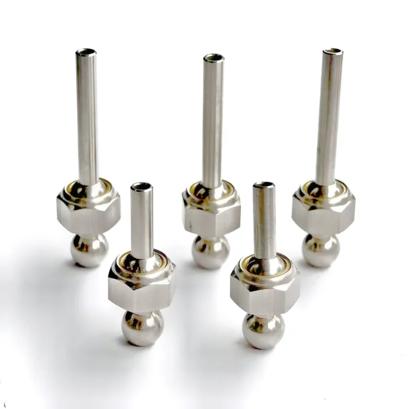 Stainless Steel Ball Joint Coolant Nozzle,  Multiple Ball Dia & Tube Length Optional for CNC Lathe Tool Turret