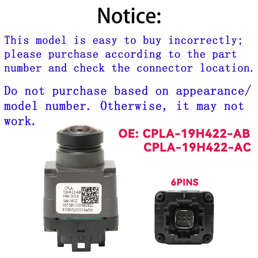 CPLA-19H422-BA CPLA-19H422-AC CPLA-19H422-AB 360 Panorama Park Aid Camera For Land Range Rover MK4 Sport Evoque Discovery