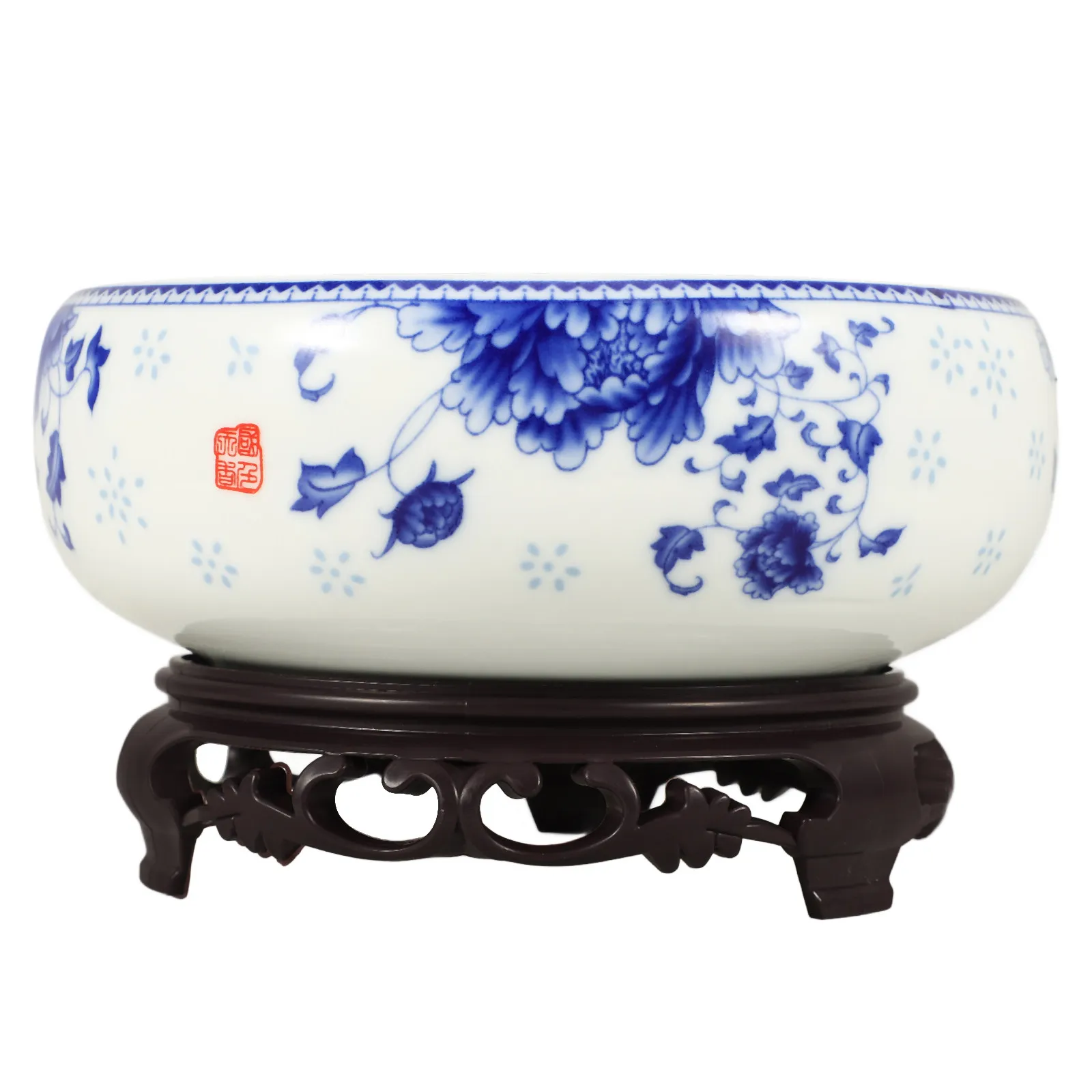 

1Set Ceramic Daffodil Pot Hydroponic Flower Container Deep Non-Hole Water Storage Basin for Narcissus Home Gardening Decorative
