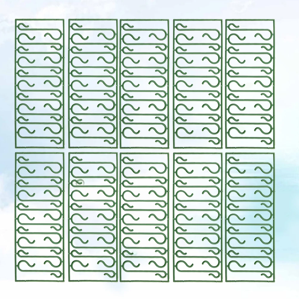 

100 Pcs Hook Small Pendant Wire Ornament Hooks Mini Christmas Tree Green Hanging Clips Xmas Ornaments