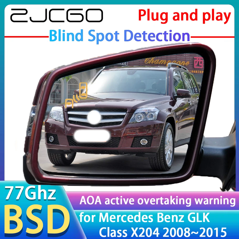 

77GHz Radar Detector BSD Blind Spot Detection Alert Mirror Assistance Accessories For Mercedes Benz GLK Class X204 2008~2015