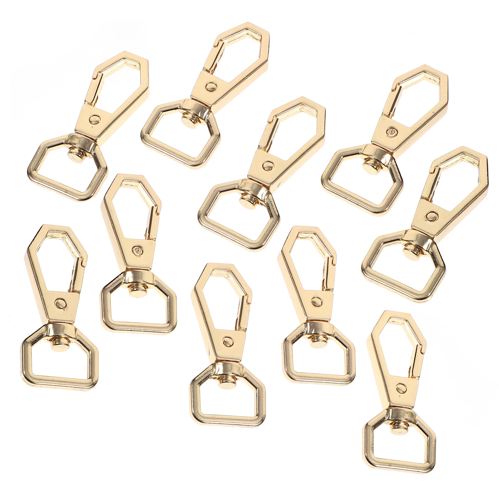 

10pcs Alloy Unique Handbag Swivel Clasp Durable Lightweight Key Rings For Organized Swivel Clasp Key Management