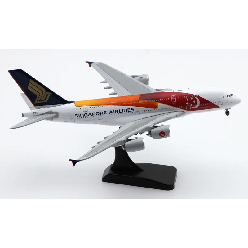 Hợp Kim Tập Thể Máy Bay Tặng JC Cánh 1: singapore Năm 400 Hãng Hàng Không "StarAlliance" AIRBUS A380 Diecast Aircarft Mẫu Máy Bay Phản Lực 9V-SKI