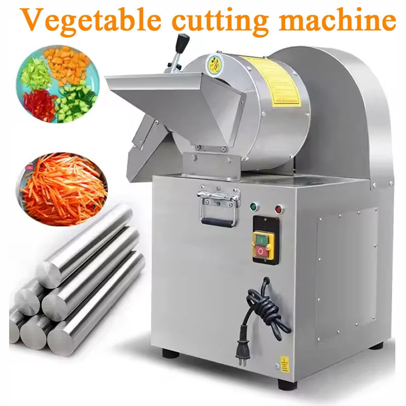 

PBOBP Restaurant Vegetable Slicer Commercial Electric Vegetable Cutter Potato Chips Carrot Melon Dicing Cutting Machine