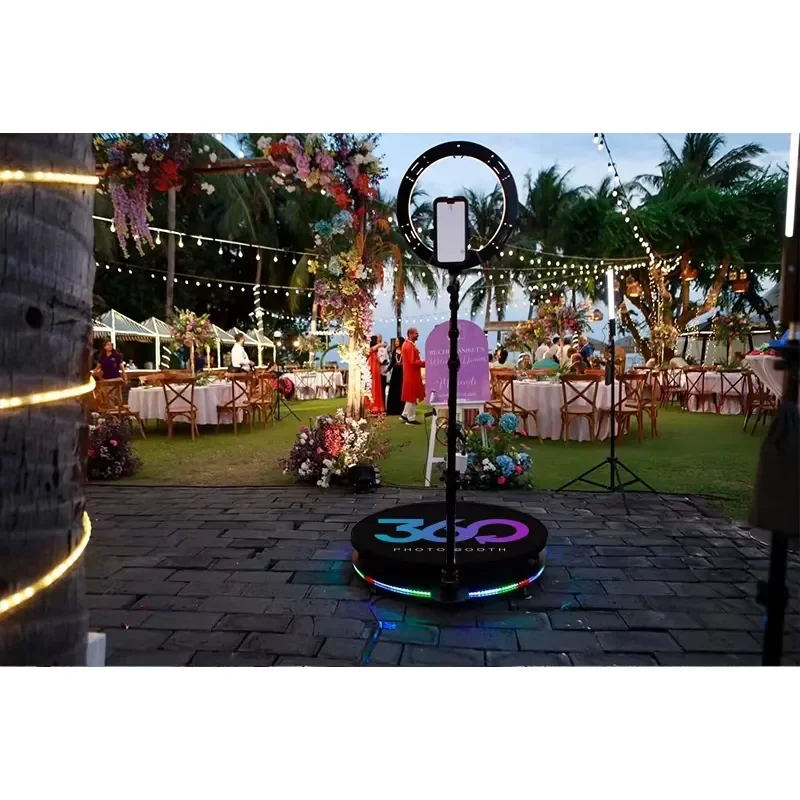 360 Degree Spin Photo Booth Slow Motion Video Photobooth with Flight Case for Birthday Events Rental Business 3-year Warranty