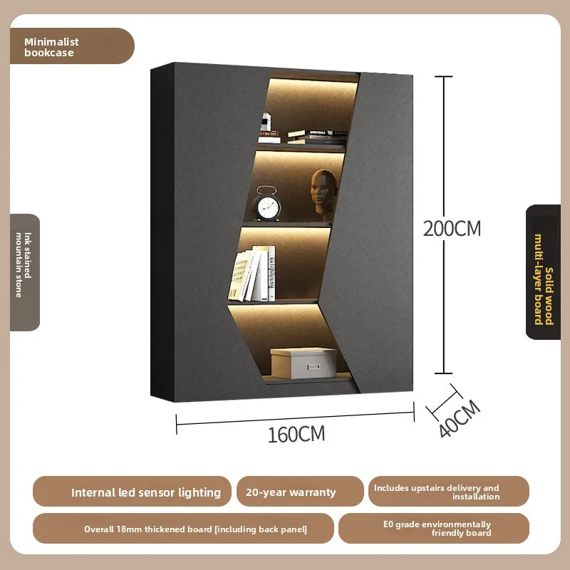 bookcase bookshelf Modern minimalist display cabinet, display cabinet Wine cabinet Partition cabinet High-end bookcase