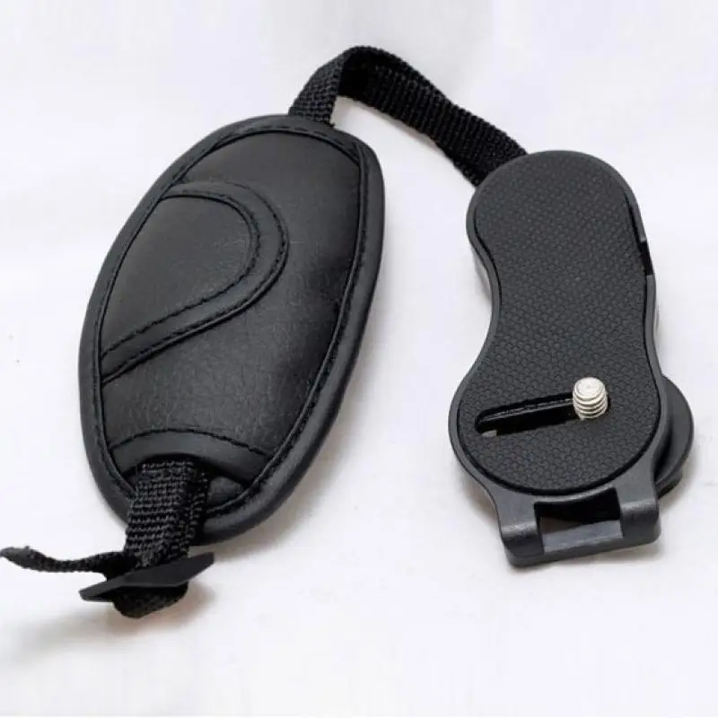 1pcs Camera Wrist Strap PU Leather Mirrorless Camera Hand Grip Wrist Strap For Cameras For High Quality Black PU Wrist Strap