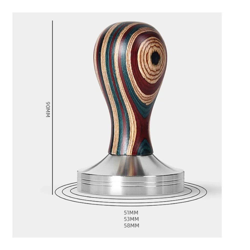 Coffee Shop Home Espresso Espresso Tamper Threaded Base Even Grounds Distribution Compact Puck Compression Flat Base