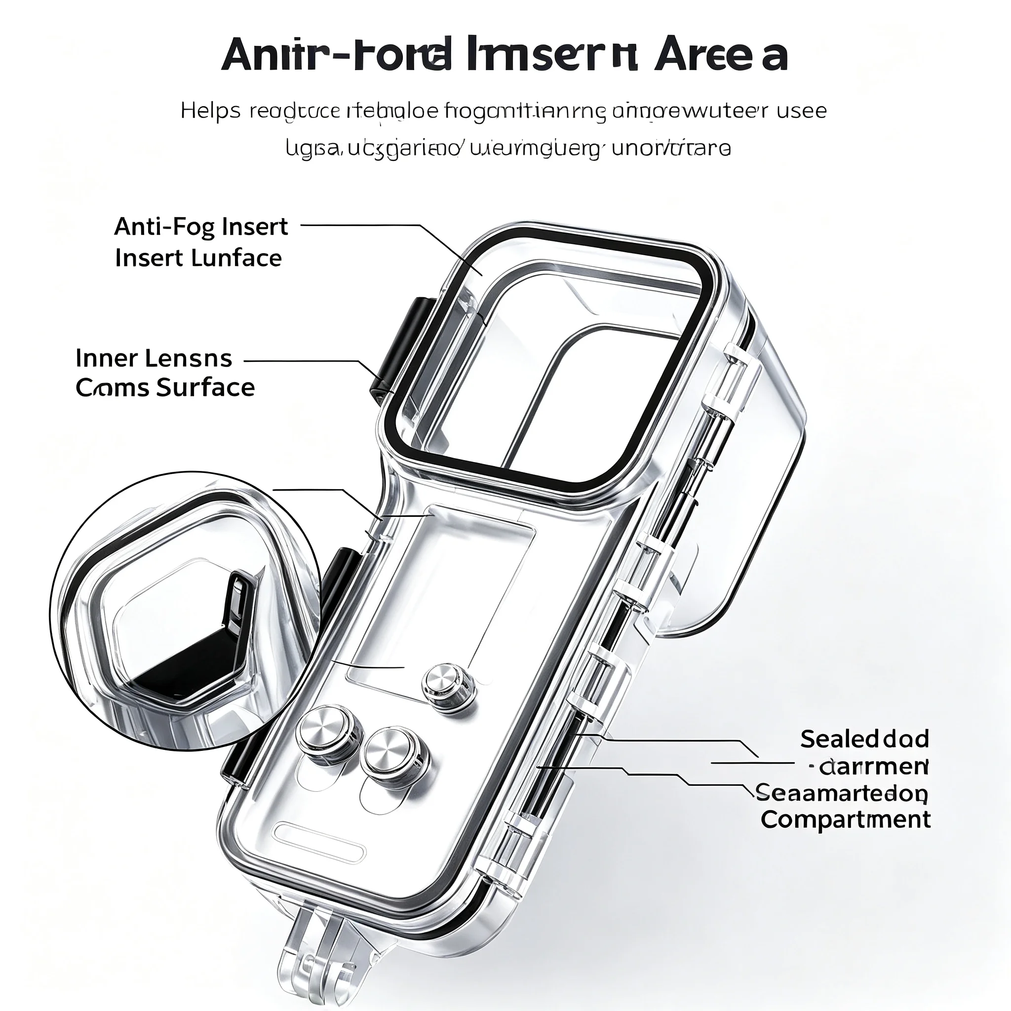 MORUS DJI Pocket4カメラ用防水ハウジングケース、アクションカメラ用耐久性保護カバー