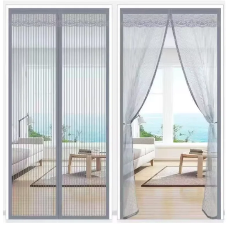 

Сверхмощный магнитный экран, дверная сетчатая занавеска, москитная сетка, перегородка без рук, немая полосатая дверная занавеска, вентиляция для спальни
