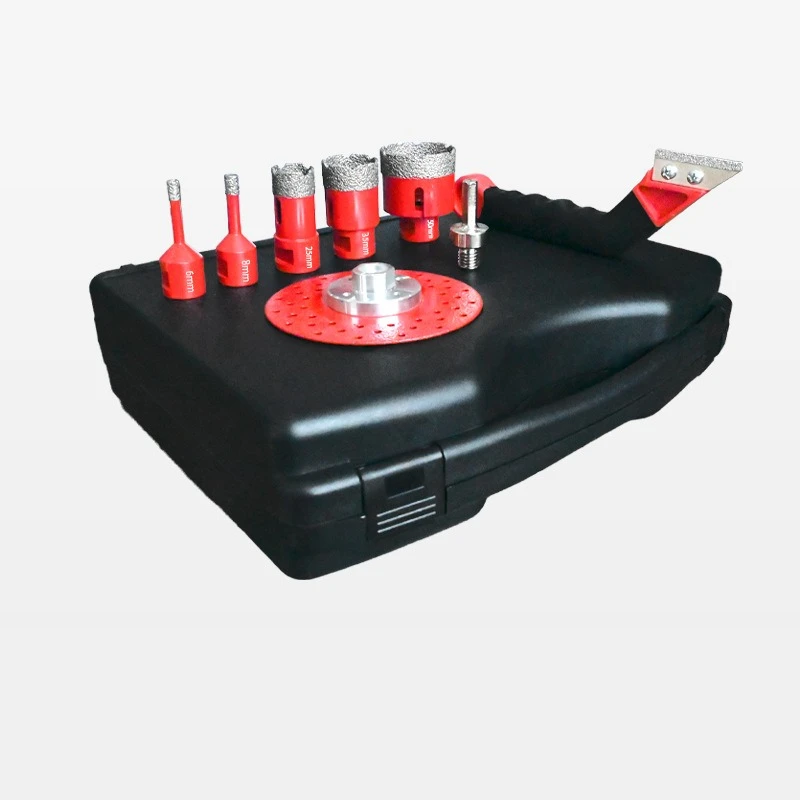 

Набор из 8 алмазных сверл-коронок для резки и шлифовки мрамора, камня, плитки