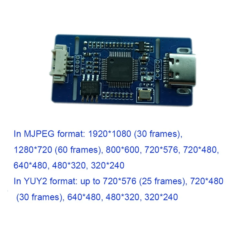 ZIZI CVBS a USB Acquisizione Segnale analogico al modulo fotocamera USB digitale Modulo CVBS a USB per Android Plug And Play gratuito