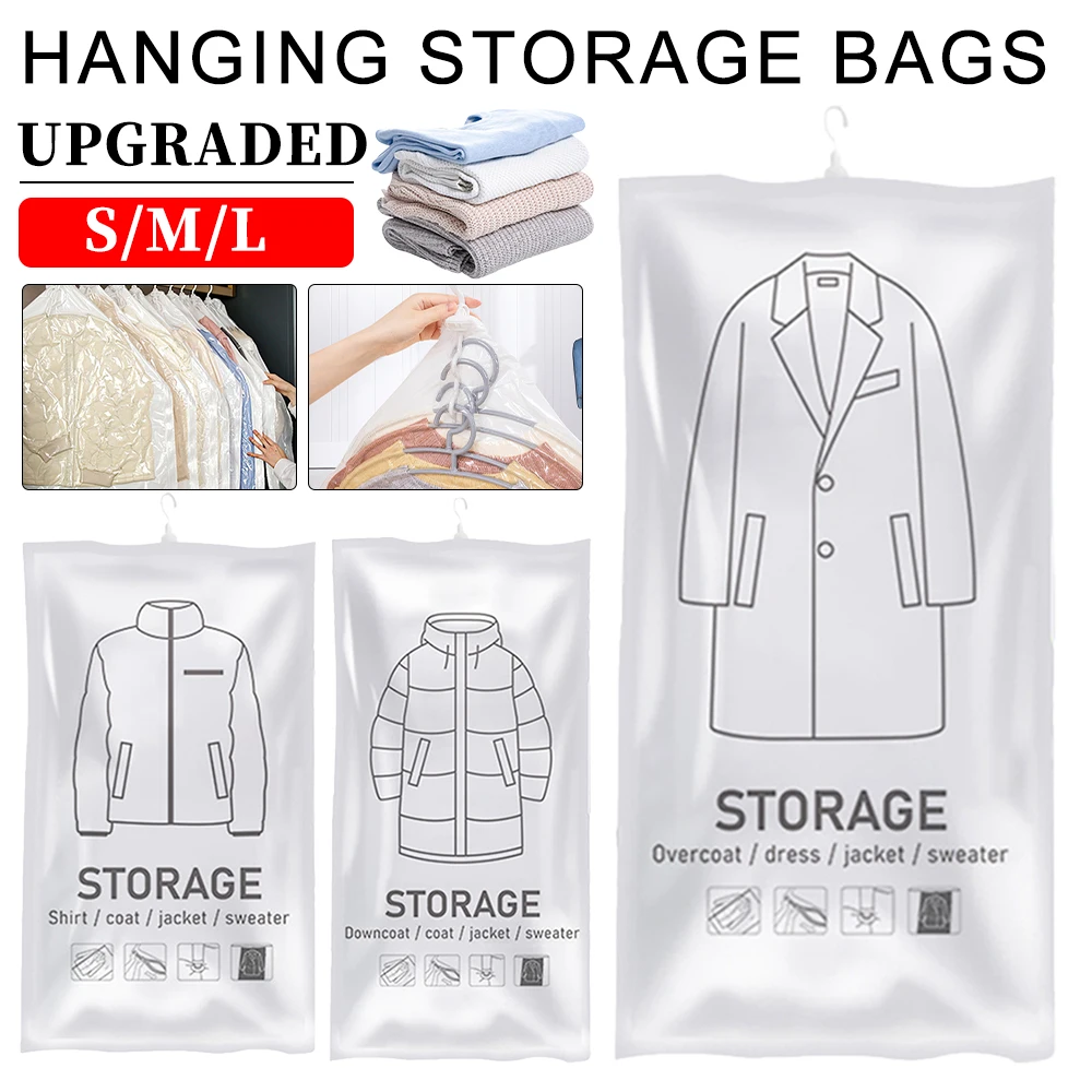 

Seal Storage Clothing Bags Space Saving Seal Wardrobe Compressed Bag Space Saving Seal Organizer for Clothes Suits Dress Jacket