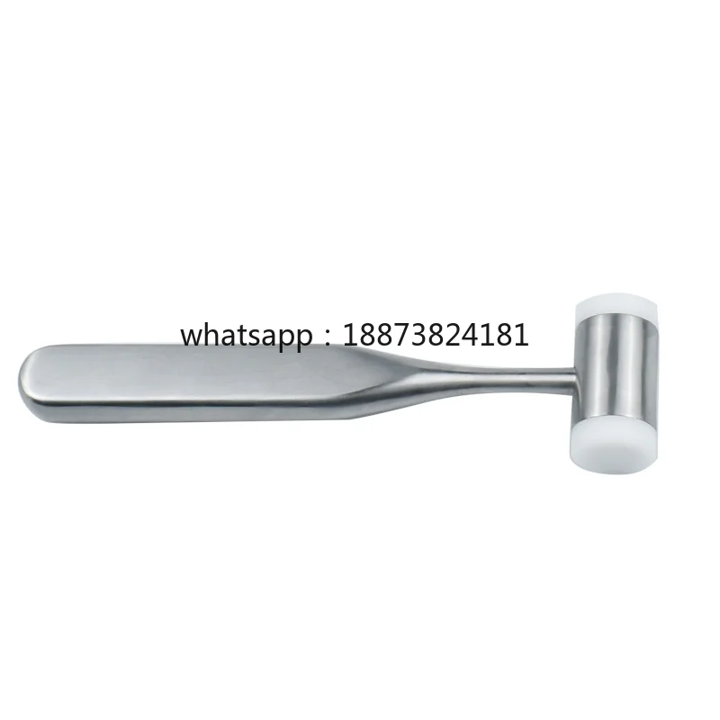 Dental  Hammer Stainless Steel Handle Autoclave Teeth Surgical Extraction Tool Double-Headed Nylon Dentist  fast shipping