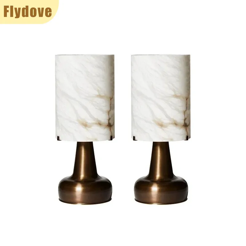 

Minimalist Modern Nordic Marble LED Desk Lamp Creative Bedroom Living Room Bedside Lighting Decorative Lighting Fixtures