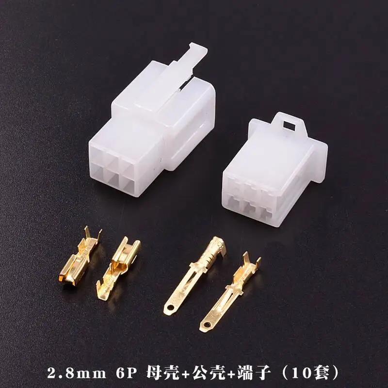 20 Stück 10 Sets 2,8 mm Auto-Elektro-Motorrad-Stecker 2P 3 4 6 9P Kabelbaum-Stecker Männlich Weiblich Buchse – Detail 5