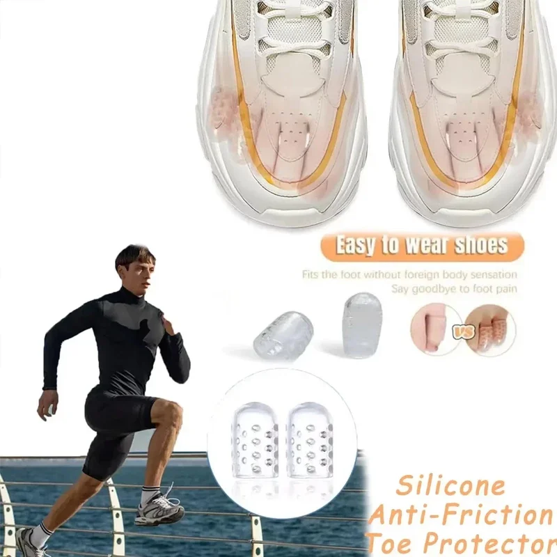 20pcs Comfortable With High Elasticity Transparent Breathable Silicone Toe Protectors Prevent Blisters Calluses And Corn