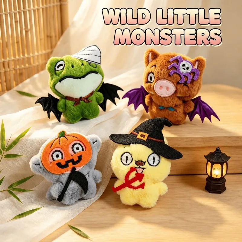 Cartoon‑Plush Monster‑Shaped Hanging‑Trinket Cute‑Stuffed‑Doll‑Ornament Versatile‑Bag‑Hair‑Accessory Soft‑Figure‑Adorn‑Fixture