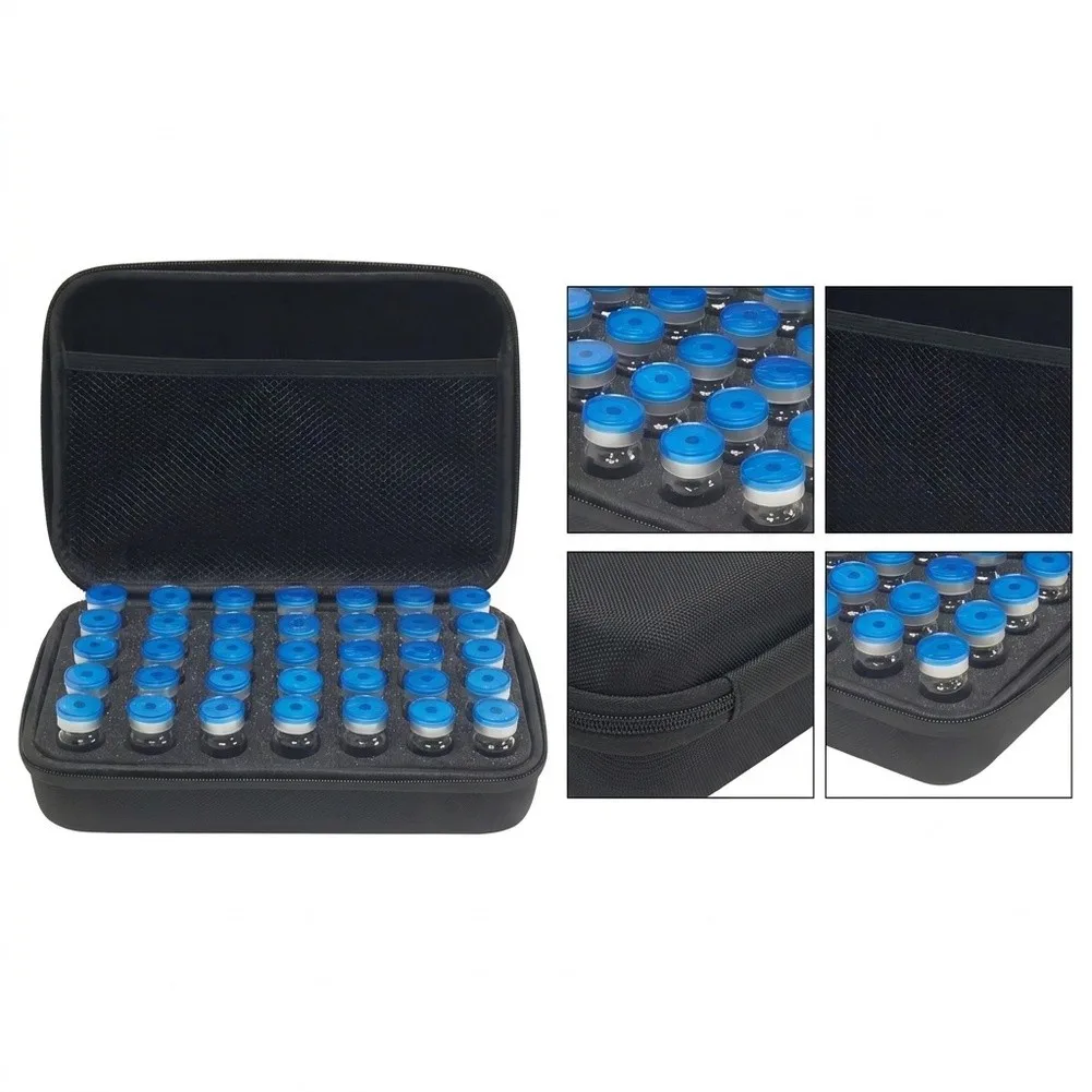 For Managing Insulin On Trip Insulin Vial Organizer Insulin Vial Organizer Travel Tool Case 30 Slot Vial Holder