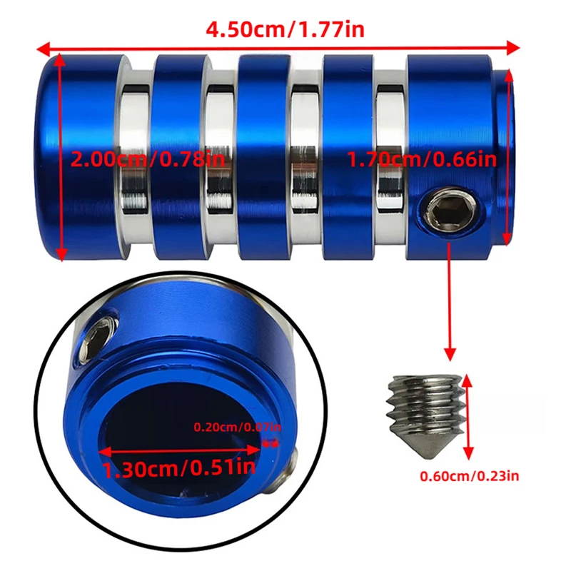 SEAMETAL Motorcycle Gear Shift Pedal Cover CNC Aluminum Anti-Slip Gear Shifter Protector Pedals Pegs Universal Fit Accessories