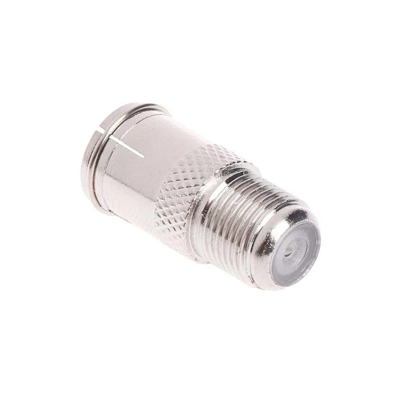 10 pcs ajuste rápido f conector conector masculino adaptador femenino: empuje en RF coaxial